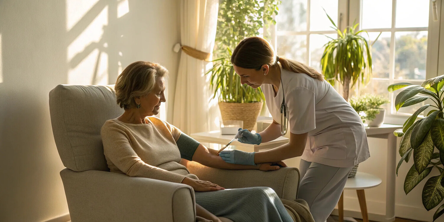 Patient receiving a PRP injection at a clinic in Atlanta.