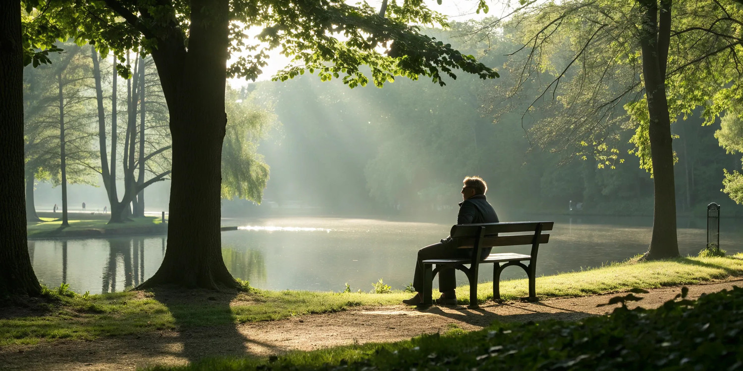Non-surgical arthritis treatment helps a man enjoy a pain-free day at the park.