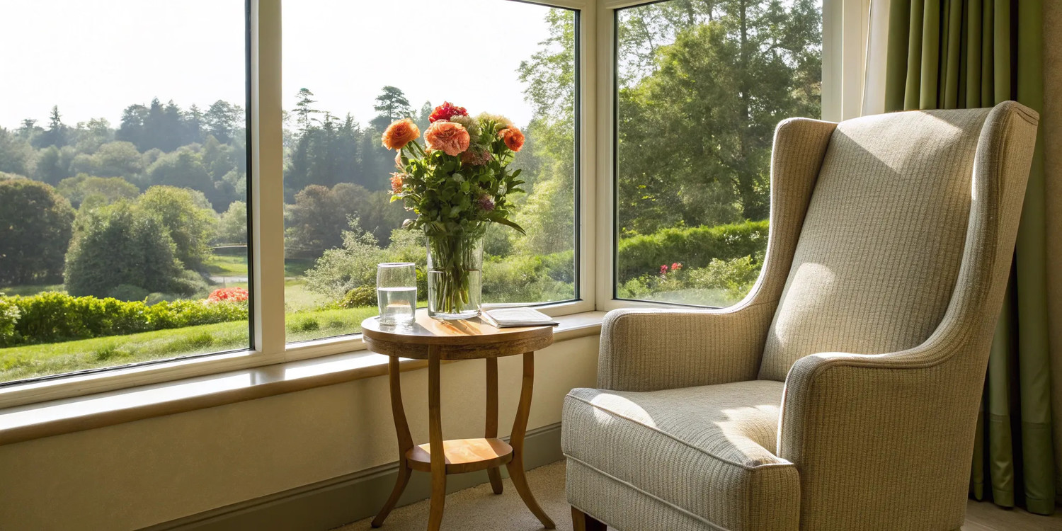 View of Atlanta from a calm room while researching regenerative medicine cost.