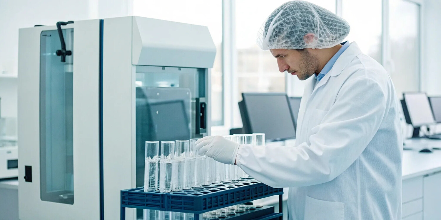 Scientist developing stem cell therapy for professional athlete injury recovery.